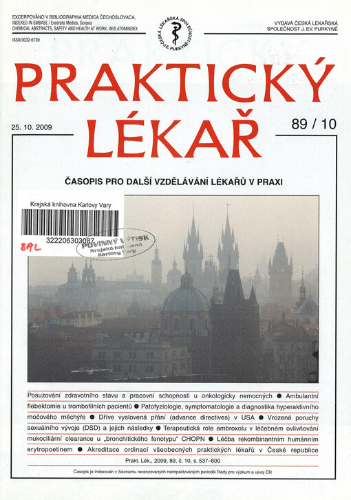 Praktický lékař : časopis pro další vzdělávání lékařů