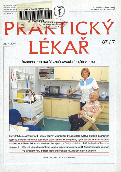 Praktický lékař : časopis pro další vzdělávání lékařů