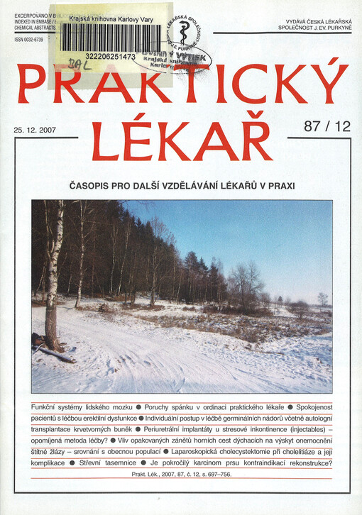 Praktický lékař : časopis pro další vzdělávání lékařů