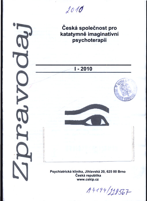 Zpravodaj. Česká společnost pro katatymně imaginativní psychoterapii