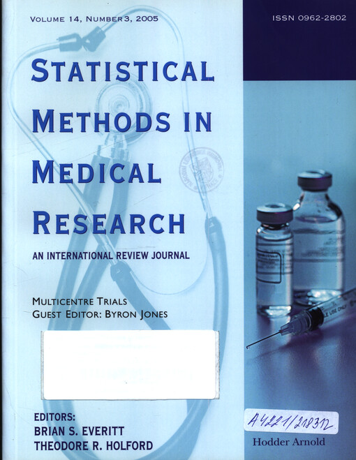 Statistical methods in medical research : an international review journal