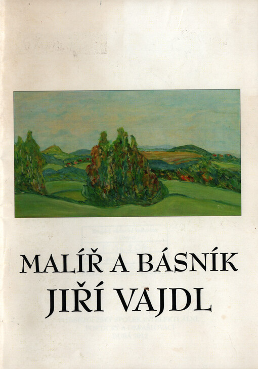 Malíř a básník Jiří Vajdl