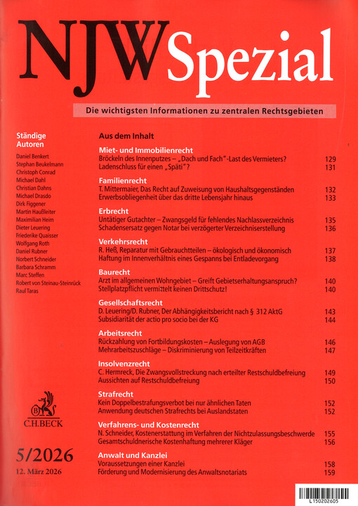 NJW Spezial