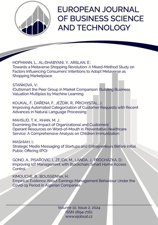 European journal of business science and technology