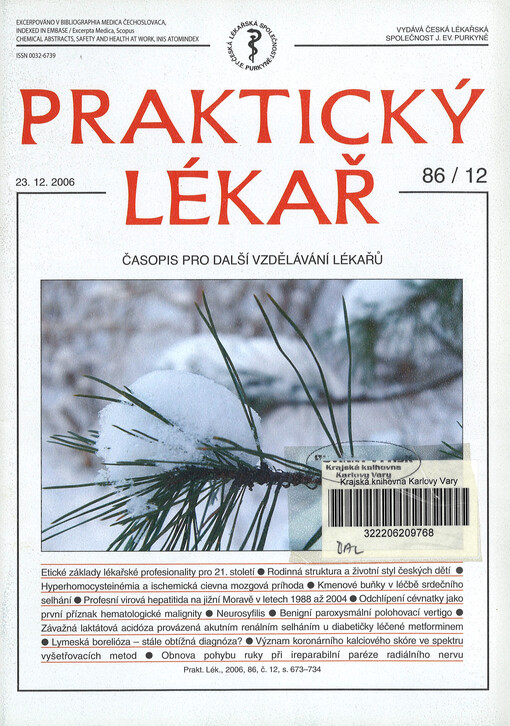 Praktický lékař : časopis pro další vzdělávání lékařů