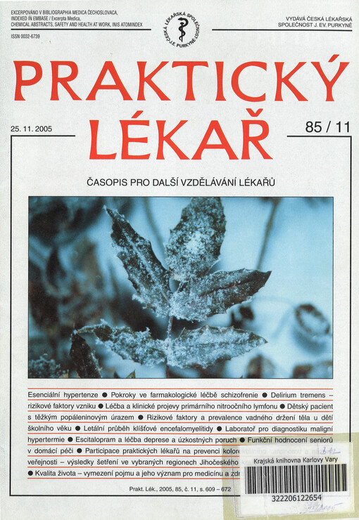 Praktický lékař : časopis pro další vzdělávání lékařů