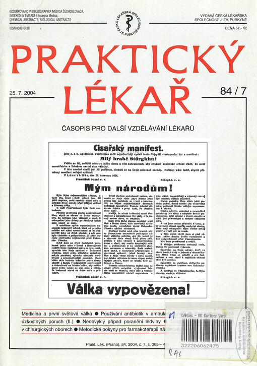 Praktický lékař : časopis pro další vzdělávání lékařů