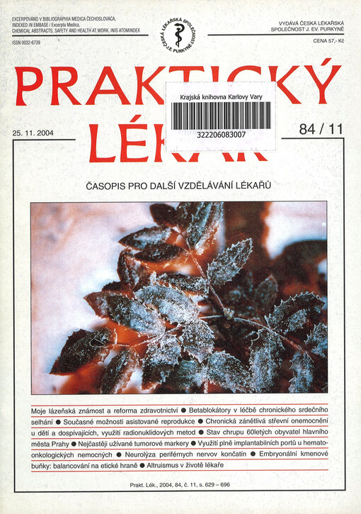 Praktický lékař : časopis pro další vzdělávání lékařů