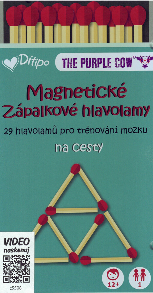 Magnetické Zápalkové hlavolamy : 29 hlavolamů pro trénování mozku : na cesty