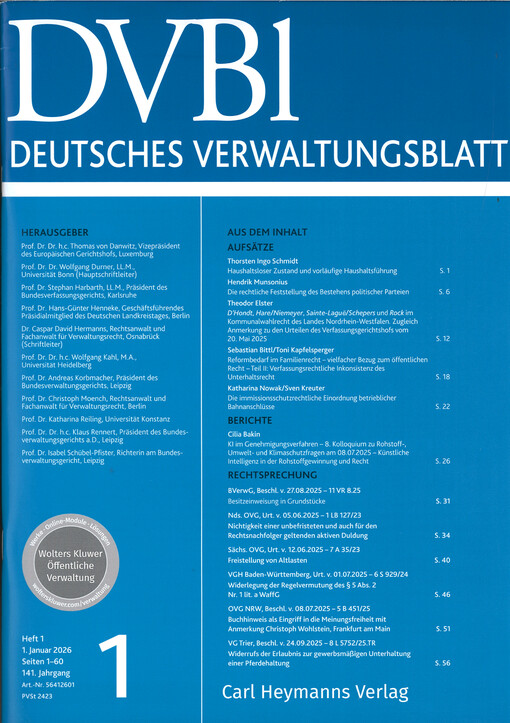 Deutsches Verwaltungsblatt