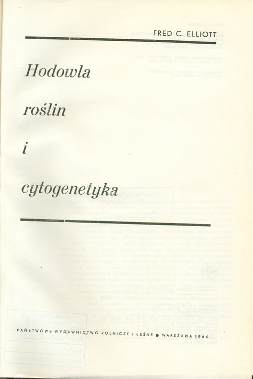 Hodowla roślin i cytogenetyka