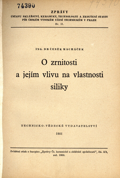 O zrnitosti a jejím vlivu na vlastnosti siliky
