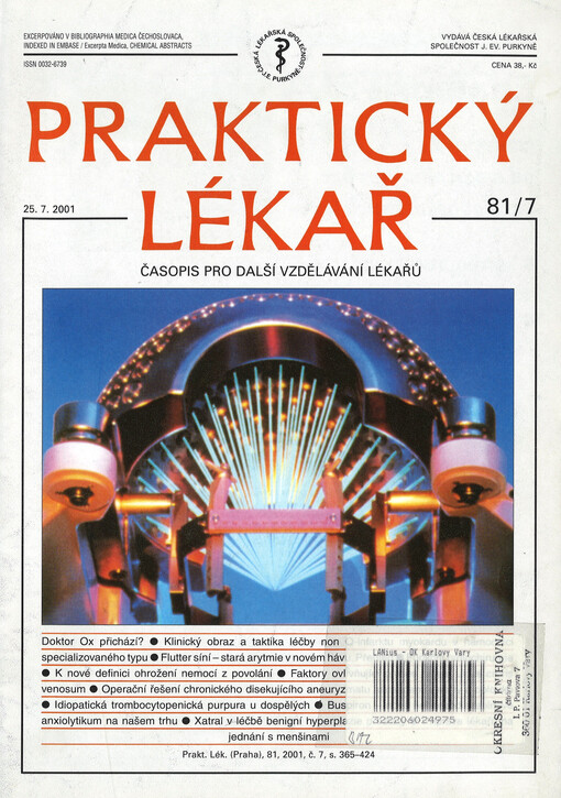Praktický lékař : časopis pro další vzdělávání lékařů