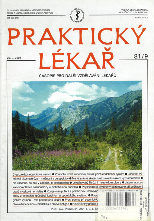 Praktický lékař : časopis pro další vzdělávání lékařů