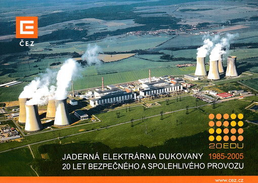 Jaderná elektrárna Dukovany : 20 let bezpečného a spolehlivého provozu