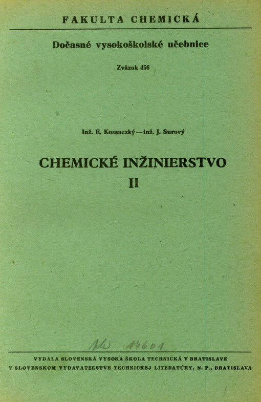 Chemické inžinierstvo II