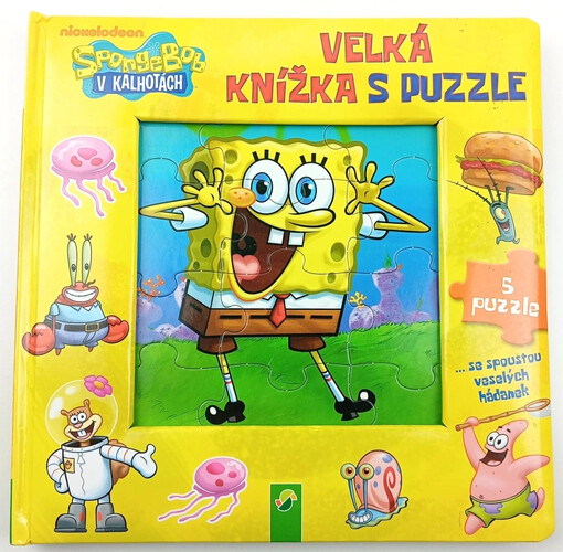 Velká knížka s puzzle : SpongeBob v kalhotách