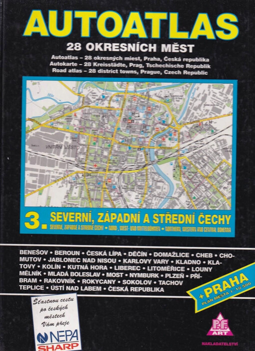 Autoatlas : 28 okresních měst + Praha plán města 1:18 500 - 3