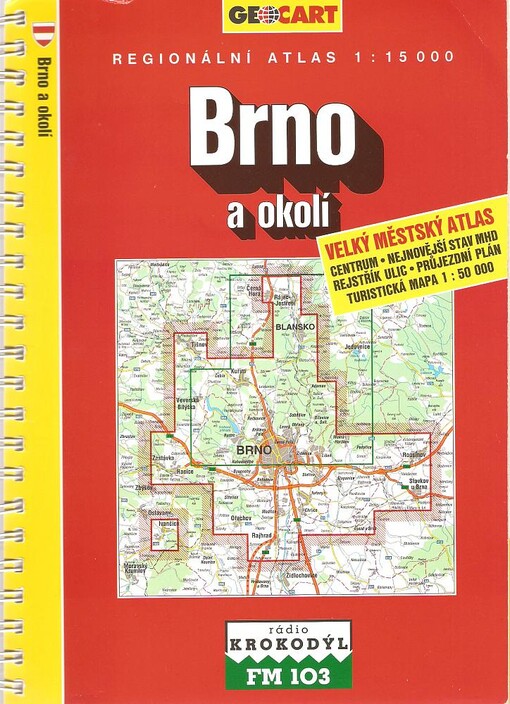 Brno a okolí, velký městský atlas