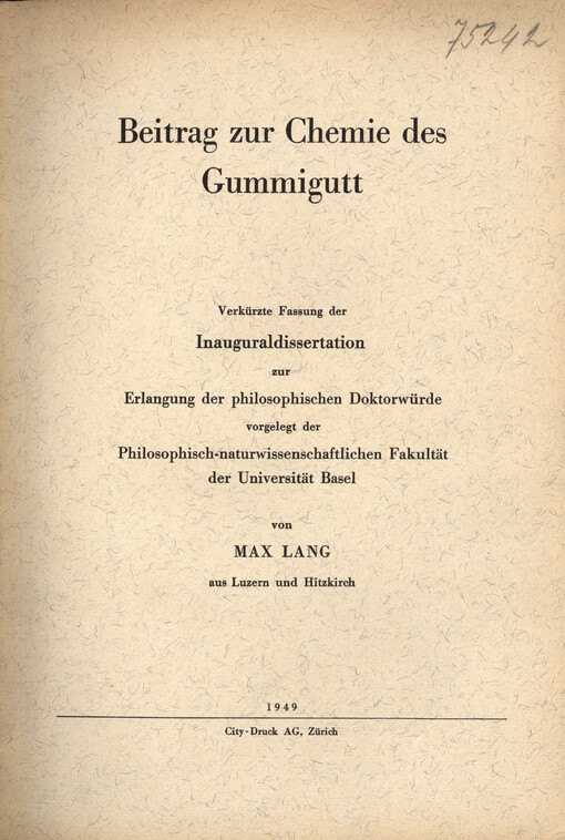 Beitrag zur Chemie des Gummigutt
