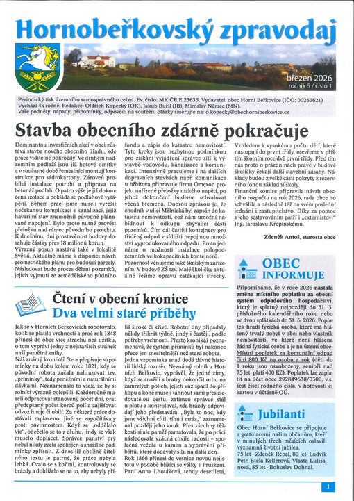 Hornobeřkovský zpravodaj