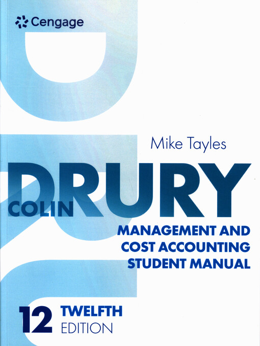 Management and cost accounting : student manual