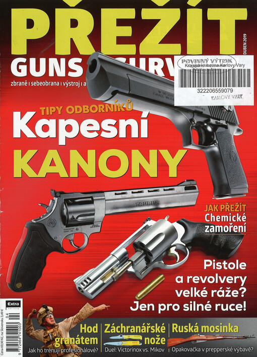 Přežít : guns & survival : zbraně, sebeobrana, výstroj, airsoft, outdoor, kondice