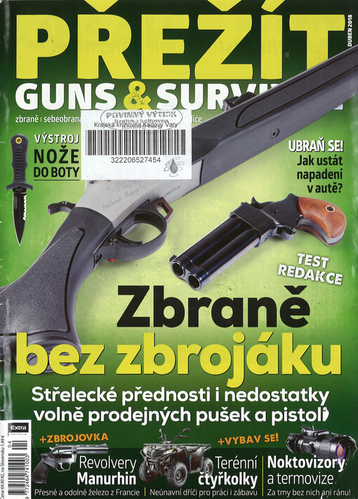 Přežít : guns & survival : zbraně, sebeobrana, výstroj, airsoft, outdoor, kondice