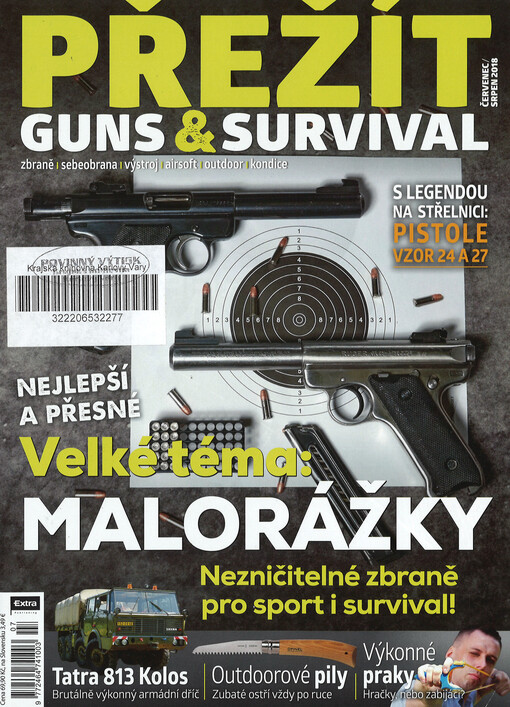 Přežít : guns & survival : zbraně, sebeobrana, výstroj, airsoft, outdoor, kondice