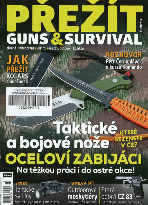 Přežít : guns & survival : zbraně, sebeobrana, výstroj, airsoft, outdoor, kondice