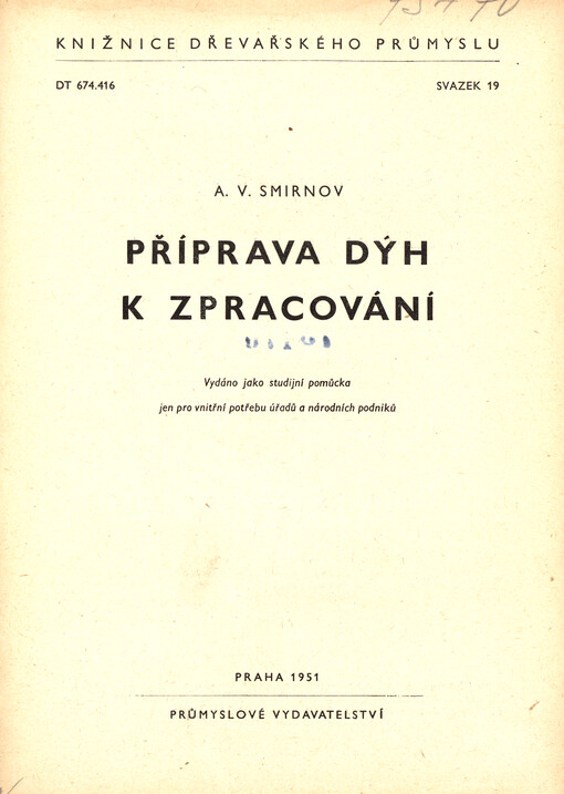 Příprava dýh k zpracování
