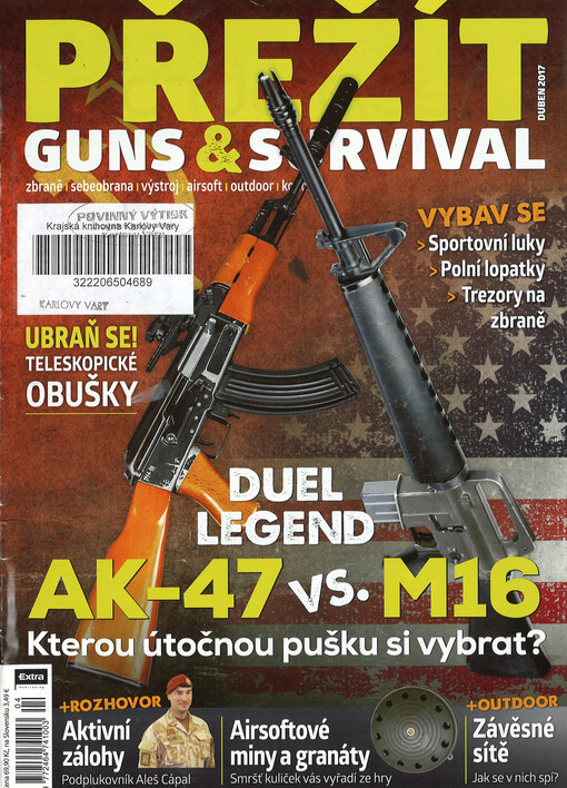 Přežít : guns & survival : zbraně, sebeobrana, výstroj, airsoft, outdoor, kondice