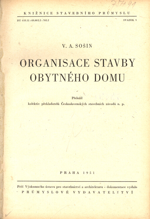 Organisace stavby obytného domu