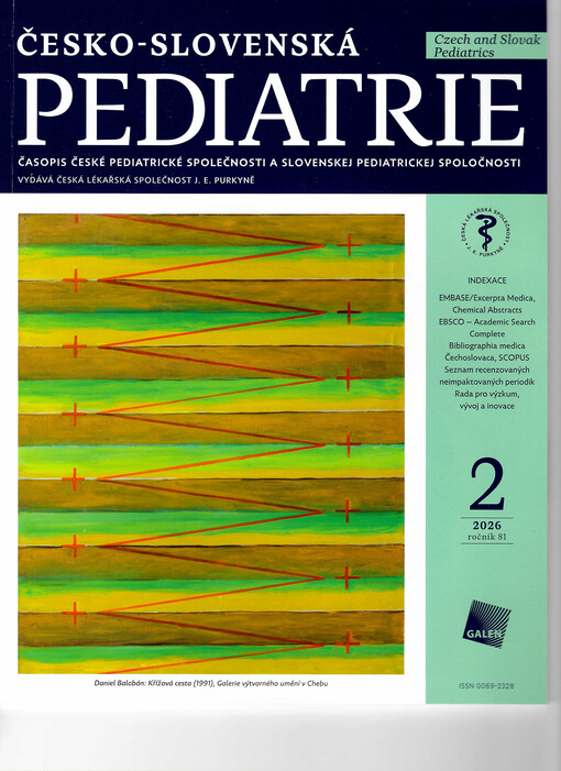 Československá pediatrie : časopis České a Slovenské pediatrické společnosti