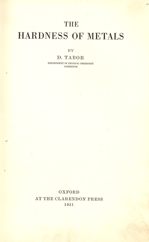 The hardness of metals