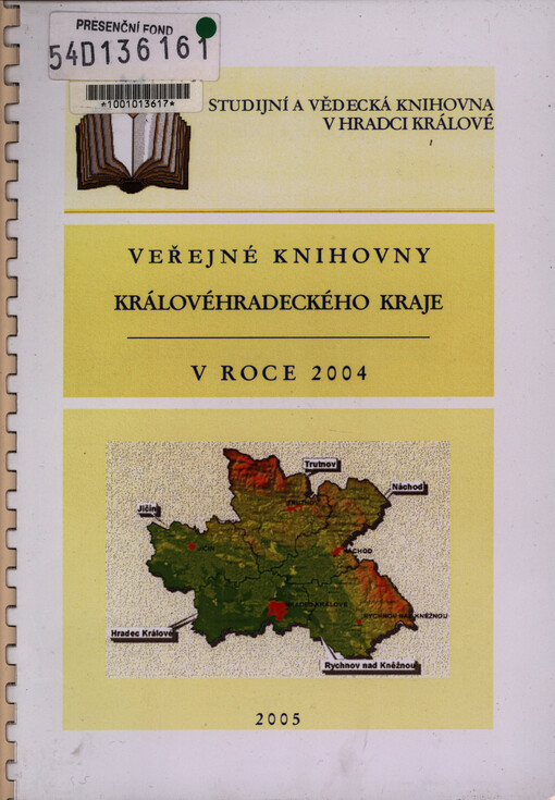 Veřejné knihovny Královéhradeckého kraje v roce ... statistická ročenka veřejných knihoven