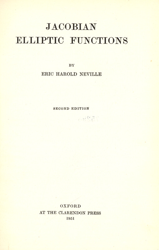 Jacobian elliptic functions