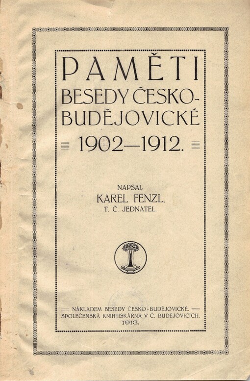 Paměti Besedy česko-budějovické 1902-1912