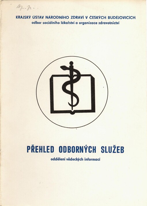 Přehled odborných služeb oddělení vědeckých informací