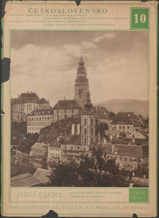 Československo: přírodní, umělecké a historické památnosti. Sešit 10. Jižní Čechy - Krajem Rožmberků (Krumlov, Rožmberk, Vyšší Brod, Zlatá Koruna)