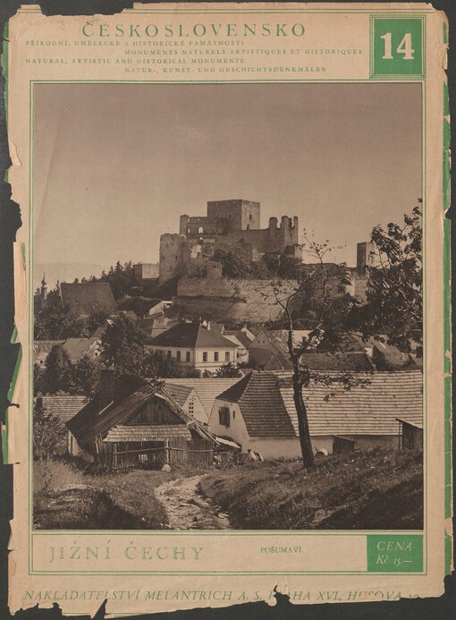 Československo: přírodní, umělecké a historické památnosti. Sešit 14. Jižní Čechy. Pošumaví