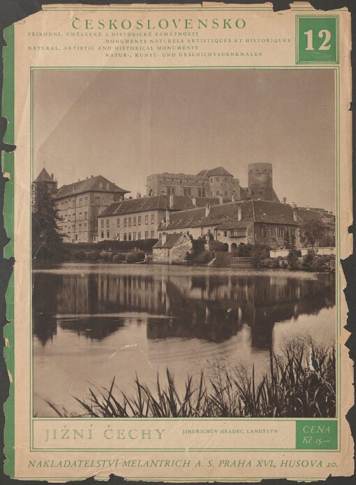 Československo: přírodní, umělecké a historické památnosti. Sešit 12. Jižní Čechy. Jindřichův Hradec