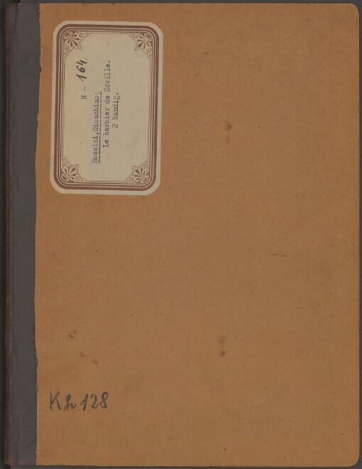 Le Barbier de Séville: partition pour Piano á 2 mains