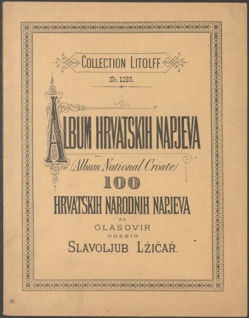 Album hrvatskih napjeva =: Album national croate