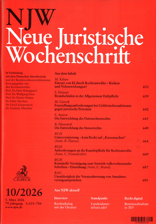 Neue juristische Wochenschrift