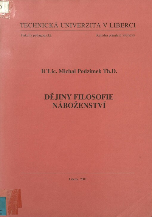 Dějiny filosofie náboženství