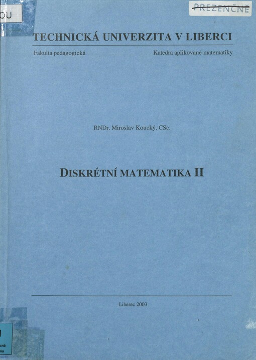 Diskrétní matematika II