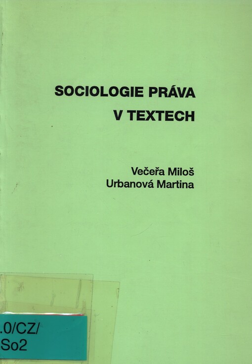 Sociologie práva v textech