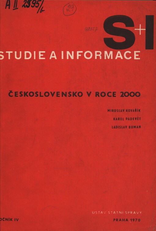 Československo v roce 2000: studie o některých směrech vývoje