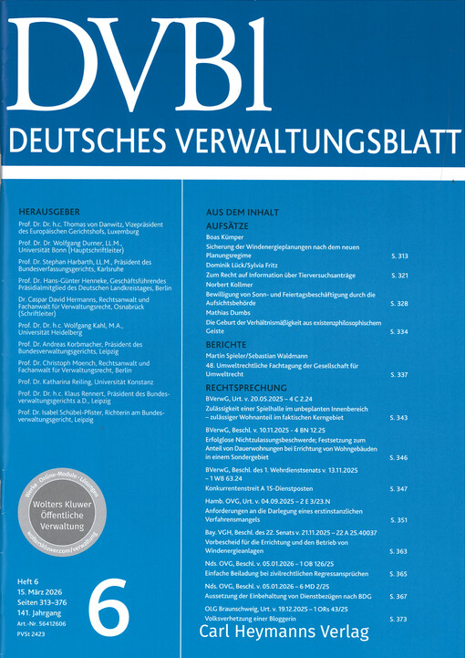 Deutsches Verwaltungsblatt
